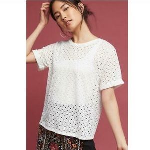 Wonderful Anthropologie diamond lace short-sleeve